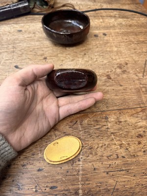 Lot 17 - A Japanese tea ceremony travelling set, Edo - Meiji period