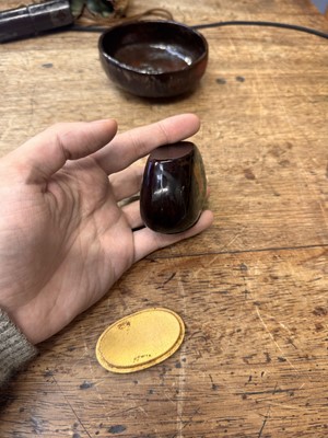 Lot 17 - A Japanese tea ceremony travelling set, Edo - Meiji period