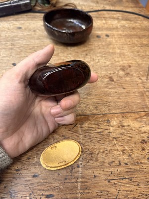 Lot 17 - A Japanese tea ceremony travelling set, Edo - Meiji period