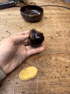 Lot 17 - A Japanese tea ceremony travelling set, Edo - Meiji period