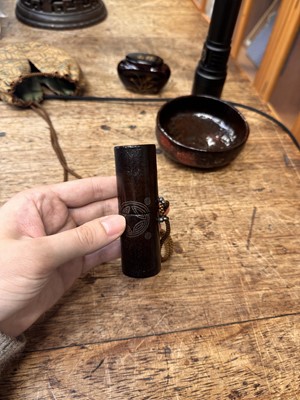 Lot 17 - A Japanese tea ceremony travelling set, Edo - Meiji period