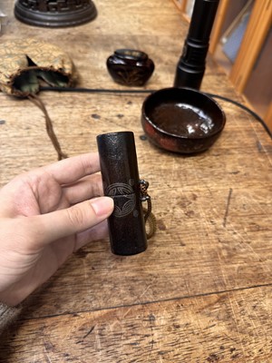 Lot 17 - A Japanese tea ceremony travelling set, Edo - Meiji period