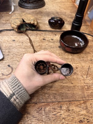 Lot 17 - A Japanese tea ceremony travelling set, Edo - Meiji period