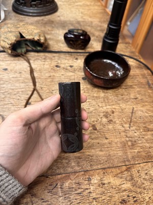 Lot 17 - A Japanese tea ceremony travelling set, Edo - Meiji period