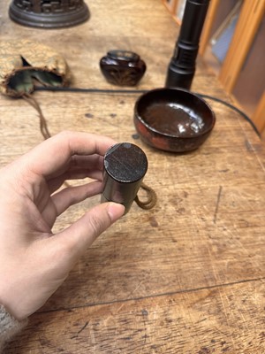 Lot 17 - A Japanese tea ceremony travelling set, Edo - Meiji period