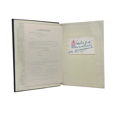 Lot 20 - Booth (General [William]) In Darkest England and the Way Out, with card signed by Bramwell Booth