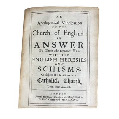 Lot 27 - Sammelband: Eleven theological works, 1687-88