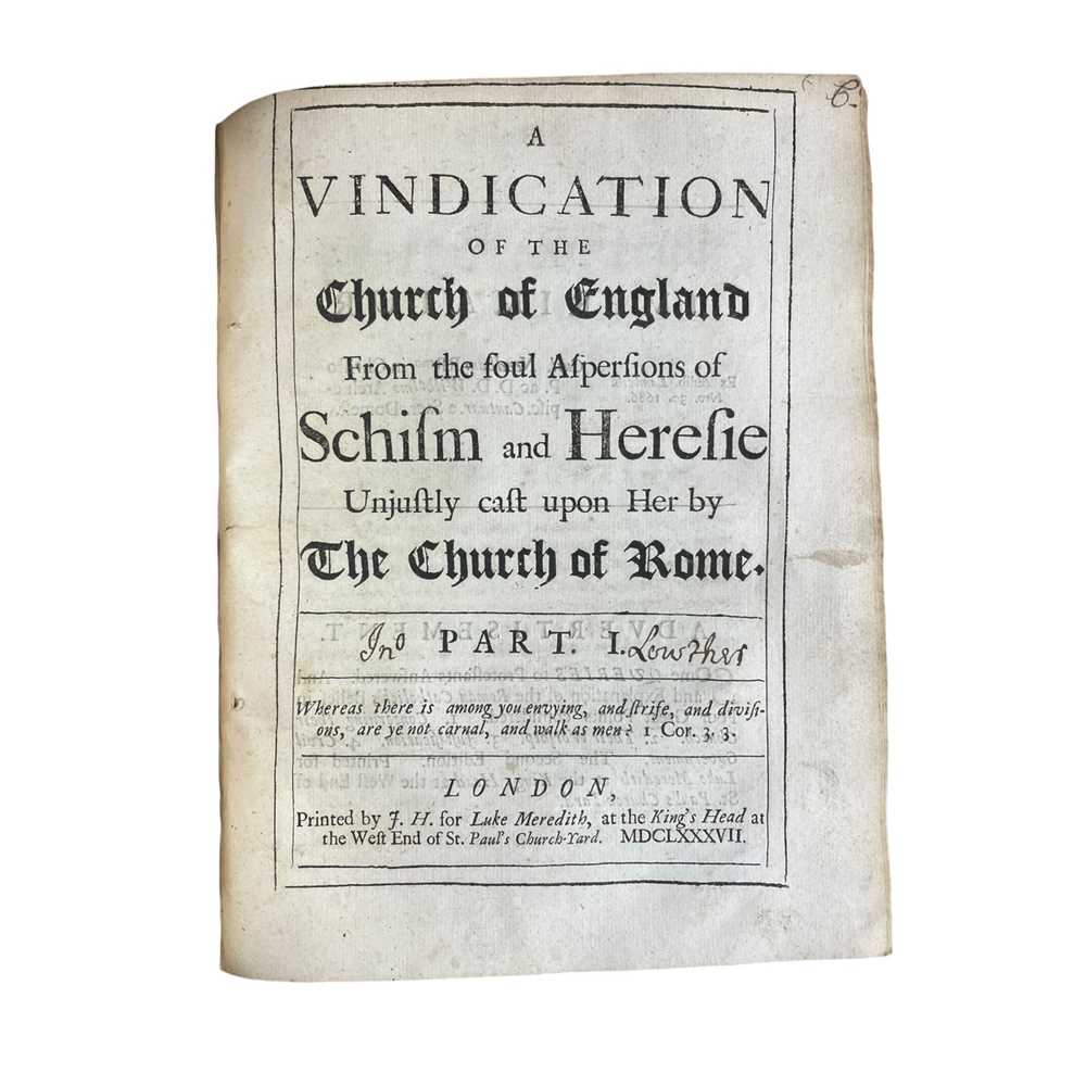Lot 27 - Sammelband: Eleven theological works, 1687-88