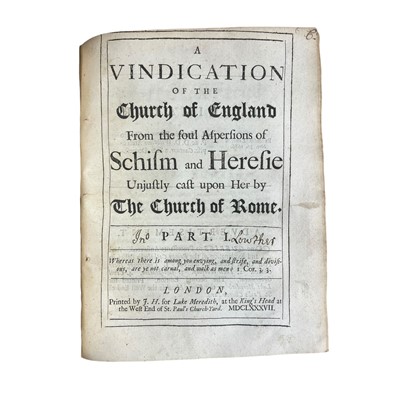 Lot 27 - Sammelband: Eleven theological works, 1687-88