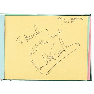 Lot 42 - Autograph Albums.- Incl. Paul McCartney, George Michael & Others