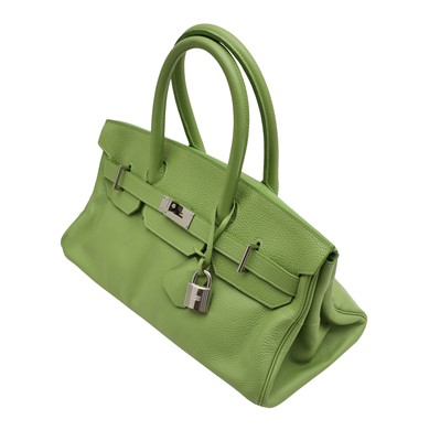 Lot 82 - Hermes Vert Pomme Clemence JPG Birkin 42