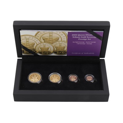 Lot 351 - GB 22ct Gold Coin- Hatton's of London 2022 Proof Four Coin Sovereign Set