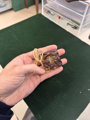 Lot 532 - A Chinese jade 'dragon' seal, Qing dynasty