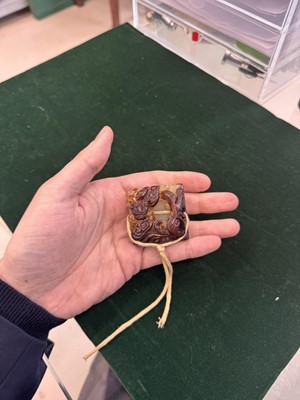 Lot 532 - A Chinese jade 'dragon' seal, Qing dynasty