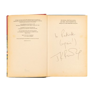 Lot 259 - Rowling. Harry Potter and the Philosopher's Stone. Inscribed.