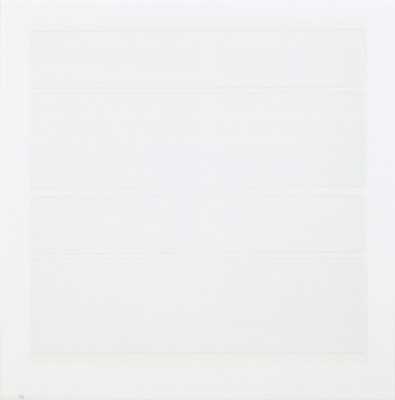 Lot 82 - Agnes Martin (American 1912-2004)
