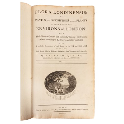Lot 147 - Curtis. Flora Londinensis, Vol 1 of 2 only, 1777