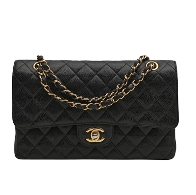 Lot 178 - Chanel Black Medium Classic Double Flap Bag