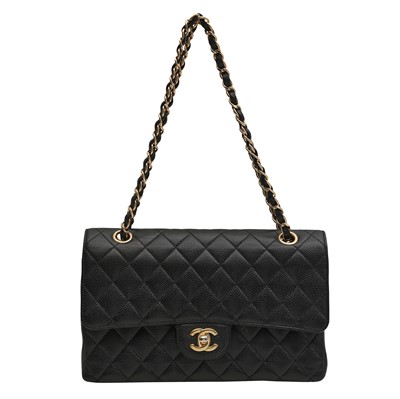 Lot 178 - Chanel Black Medium Classic Double Flap Bag