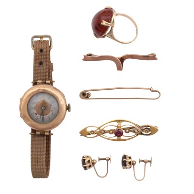 Lot 235 - A collection of jewellery and a watch