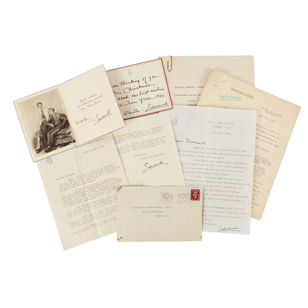 Lot 475 - Edward & Wallis, the Duke and Duchess of Windsor