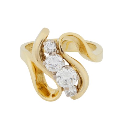 Lot 216 - A diamond four stone ring