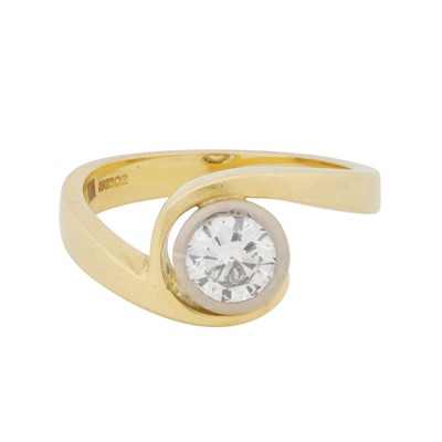 Lot 194 - A diamond single stone ring, circa 2013