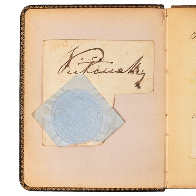 Lot 46 - Autograph Album.- Incl. Queen Victoria