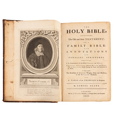 Lot 18 - Clark. Holy Bible....