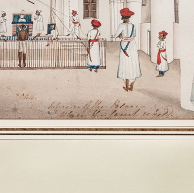 Lot 120 - Tirmula Nayak's Palace at Madurai. watercolour [Madura, c. 1850]