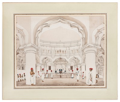 Lot 120 - Tirmula Nayak's Palace at Madurai. watercolour [Madura, c. 1850]