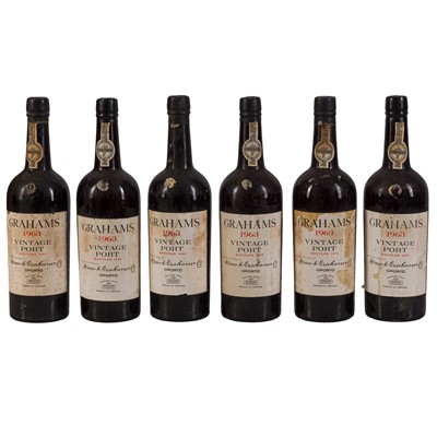 Lot 256 - Graham's 1963 - 6 bottles