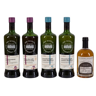 Lot 382 - Single Malts from Independent Whiskey Bottlers - 5 bottles