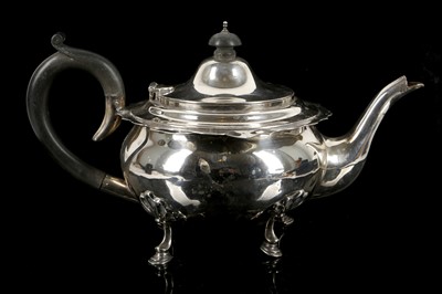 Lot 572 - A hallmarked silver teapot by the Goldsmith &...