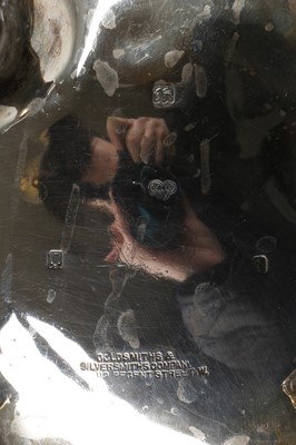 Lot 572 - A hallmarked silver teapot by the Goldsmith &...