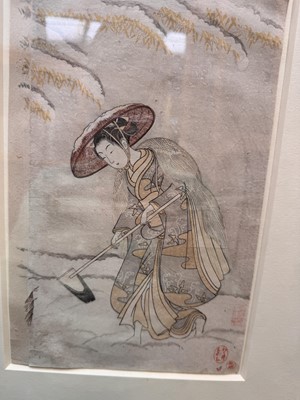 Lot 50 - Suzuki Harunobu 鈴木 春信 (Japanese, 1725-1770)