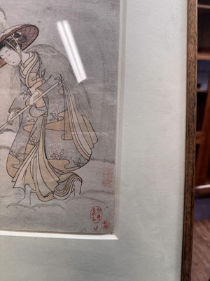 Lot 50 - Suzuki Harunobu 鈴木 春信 (Japanese, 1725-1770)