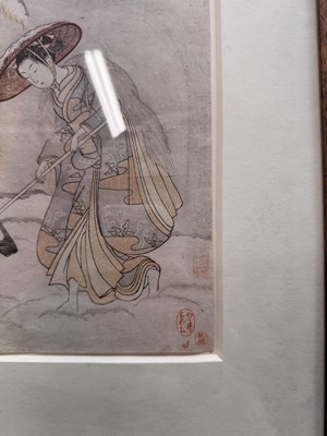 Lot 50 - Suzuki Harunobu 鈴木 春信 (Japanese, 1725-1770)