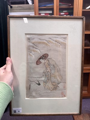 Lot 50 - Suzuki Harunobu 鈴木 春信 (Japanese, 1725-1770)