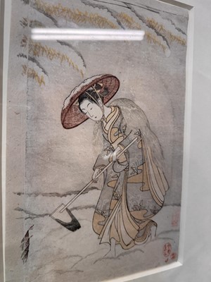 Lot 50 - Suzuki Harunobu 鈴木 春信 (Japanese, 1725-1770)