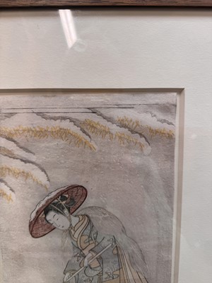 Lot 50 - Suzuki Harunobu 鈴木 春信 (Japanese, 1725-1770)