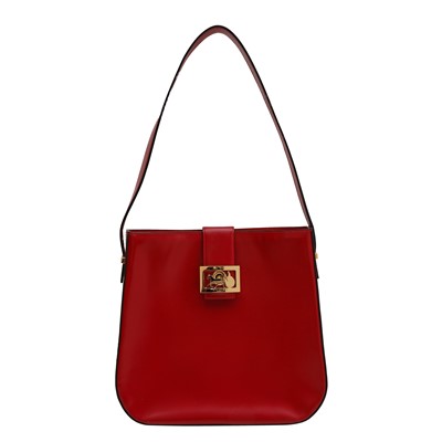 Lot 54 - Celine Red Caleche Shoulder Bag