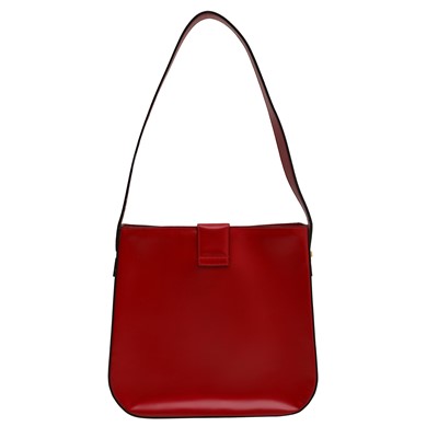 Lot 54 - Celine Red Caleche Shoulder Bag