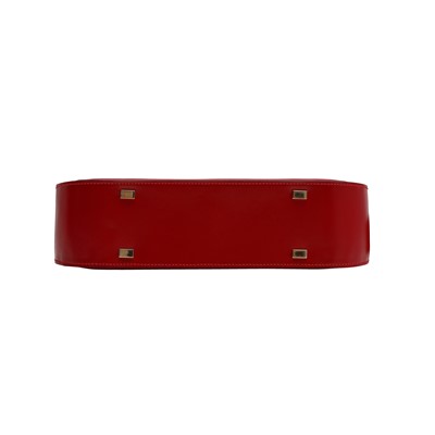 Lot 54 - Celine Red Caleche Shoulder Bag