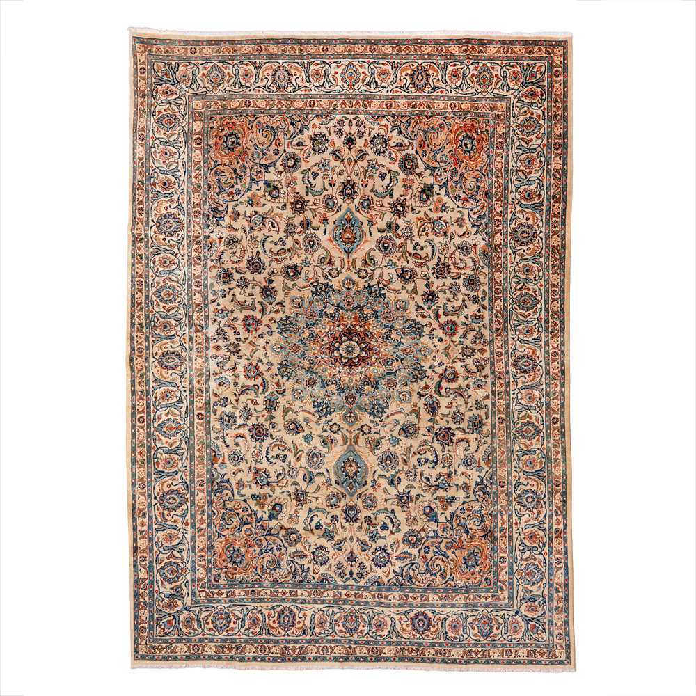 Lot 15 - A fine Kashan carpet, central Persia