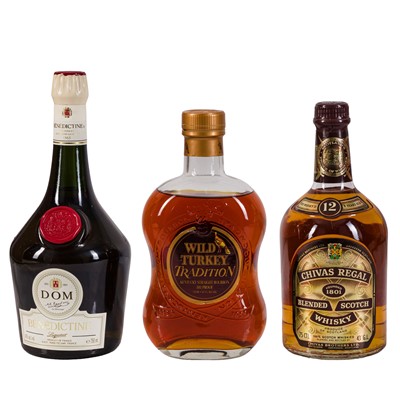 Lot 336 - Mixed Spirits- 3 bottles