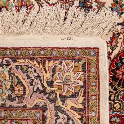 Lot 43 - A very fine silk Kashmir large rug, North India