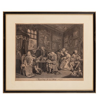 Lot 307 - Hogarth (William) Marriage À-La-Mode, set of 6 engravings
