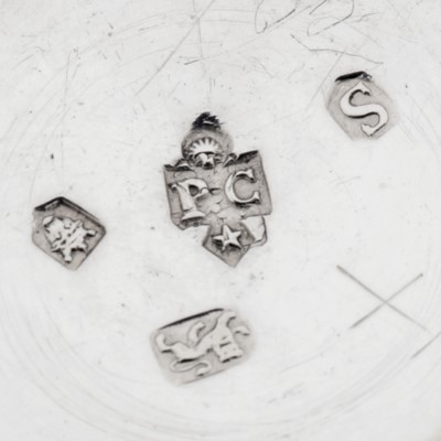 Lot 401 - London 1723 and 1733 by Paul de Lamerie additionally struck for Paul Crespin