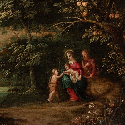 Lot 1 - Circle of Jan Brueghel II and Peeter von Avont (Flemish, 1601-1678) and (Flemish, 1600-1652)